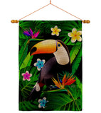 Toucan - Birds Garden Friends Vertical Impressions Decorative Flags HG137542 Made In USA