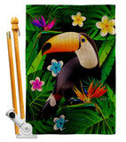 Toucan - Birds Garden Friends Vertical Impressions Decorative Flags HG137542 Made In USA