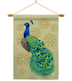 Peacock - Birds Garden Friends Vertical Impressions Decorative Flags HG192346 Made In USA