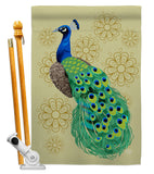 Peacock - Birds Garden Friends Vertical Impressions Decorative Flags HG192346 Made In USA