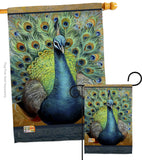 Salon Royale IV - Birds Garden Friends Vertical Impressions Decorative Flags HG105041 Made In USA