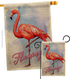 Flamingo - Birds Garden Friends Vertical Impressions Decorative Flags HG137342 Made In USA
