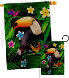 Toucan - Birds Garden Friends Vertical Impressions Decorative Flags HG137542 Made In USA