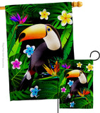 Toucan - Birds Garden Friends Vertical Impressions Decorative Flags HG137542 Made In USA