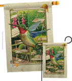 Hummingbird Garden - Birds Garden Friends Vertical Impressions Decorative Flags HG191058 Made In USA