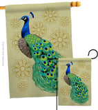 Peacock - Birds Garden Friends Vertical Impressions Decorative Flags HG192346 Made In USA