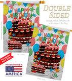 Birthday Wish - Party Celebration Special Occasion Vertical Impressions Decorative Flags HG120259 Made In USA