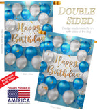 Birthday Balloons - Party Celebration Special Occasion Vertical Impressions Decorative Flags HG190055 Made In USA