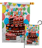 Birthday Wish - Party Celebration Special Occasion Vertical Impressions Decorative Flags HG120259 Made In USA