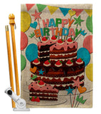 Birthday Wish - Party Celebration Special Occasion Vertical Impressions Decorative Flags HG120259 Made In USA