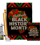 Let Celebrate BHM - Support Inspirational Vertical Impressions Decorative Flags HG120036 Made In USA