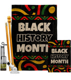 Hornoring Black History - Support Inspirational Vertical Impressions Decorative Flags HG130312 Made In USA