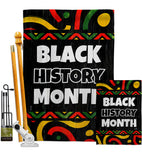 Hornoring Black History - Support Inspirational Vertical Impressions Decorative Flags HG130312 Made In USA