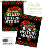 Let Celebrate BHM - Support Inspirational Vertical Impressions Decorative Flags HG120036 Made In USA