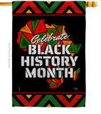 Let Celebrate BHM - Support Inspirational Vertical Impressions Decorative Flags HG120036 Made In USA