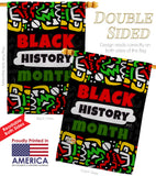Celebrate Black History - Support Inspirational Vertical Impressions Decorative Flags HG130311 Made In USA
