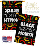 Hornoring Black History - Support Inspirational Vertical Impressions Decorative Flags HG130312 Made In USA