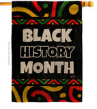 Hornoring Black History - Support Inspirational Vertical Impressions Decorative Flags HG130312 Made In USA