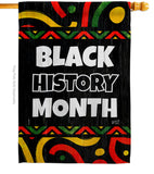 Hornoring Black History - Support Inspirational Vertical Impressions Decorative Flags HG130312 Made In USA