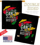 Hold Our History - Support Inspirational Vertical Impressions Decorative Flags HG190069 Made In USA