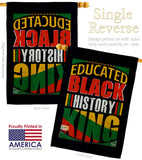 Educated Black History - Support Inspirational Vertical Impressions Decorative Flags HG190072 Made In USA