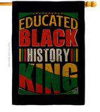 Educated Black History - Support Inspirational Vertical Impressions Decorative Flags HG190072 Made In USA