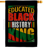 Educated Black History - Support Inspirational Vertical Impressions Decorative Flags HG190072 Made In USA