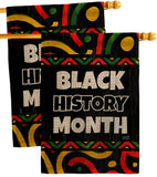 Hornoring Black History - Support Inspirational Vertical Impressions Decorative Flags HG130312 Made In USA