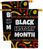 Hornoring Black History - Support Inspirational Vertical Impressions Decorative Flags HG130312 Made In USA