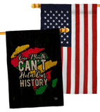 Hold Our History - Support Inspirational Vertical Impressions Decorative Flags HG190069 Made In USA