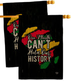 Hold Our History - Support Inspirational Vertical Impressions Decorative Flags HG190069 Made In USA