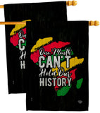 Hold Our History - Support Inspirational Vertical Impressions Decorative Flags HG190069 Made In USA