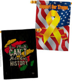 Hold Our History - Support Inspirational Vertical Impressions Decorative Flags HG190069 Made In USA