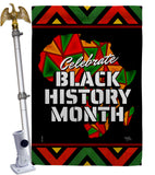 Let Celebrate BHM - Support Inspirational Vertical Impressions Decorative Flags HG120036 Made In USA