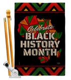 Let Celebrate BHM - Support Inspirational Vertical Impressions Decorative Flags HG120036 Made In USA
