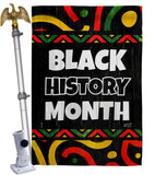 Hornoring Black History - Support Inspirational Vertical Impressions Decorative Flags HG130312 Made In USA