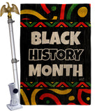 Hornoring Black History - Support Inspirational Vertical Impressions Decorative Flags HG130312 Made In USA