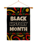 Hornoring Black History - Support Inspirational Vertical Impressions Decorative Flags HG130312 Made In USA