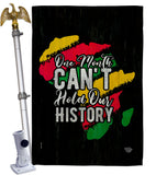 Hold Our History - Support Inspirational Vertical Impressions Decorative Flags HG190069 Made In USA