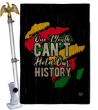 Hold Our History - Support Inspirational Vertical Impressions Decorative Flags HG190069 Made In USA