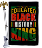 Educated Black History - Support Inspirational Vertical Impressions Decorative Flags HG190072 Made In USA