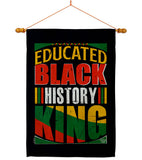 Educated Black History - Support Inspirational Vertical Impressions Decorative Flags HG190072 Made In USA