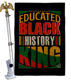 Educated Black History - Support Inspirational Vertical Impressions Decorative Flags HG190072 Made In USA