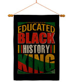 Educated Black History - Support Inspirational Vertical Impressions Decorative Flags HG190072 Made In USA