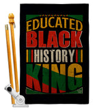 Educated Black History - Support Inspirational Vertical Impressions Decorative Flags HG190072 Made In USA