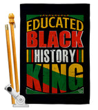 Educated Black History - Support Inspirational Vertical Impressions Decorative Flags HG190072 Made In USA