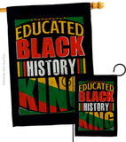 Educated Black History - Support Inspirational Vertical Impressions Decorative Flags HG190072 Made In USA