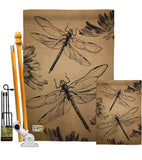 Dragonfly - Bugs & Frogs Garden Friends Vertical Impressions Decorative Flags HG104001 Made In USA