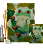 Rainforest Frog - Bugs & Frogs Garden Friends Vertical Impressions Decorative Flags HG104133 Made In USA