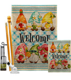 Sweet Gnomes - Bugs & Frogs Garden Friends Vertical Impressions Decorative Flags HG104137 Made In USA